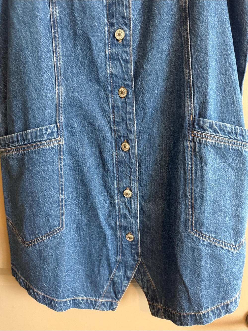 American Eagle Denim Button-Front dress - Picture 3 of 5